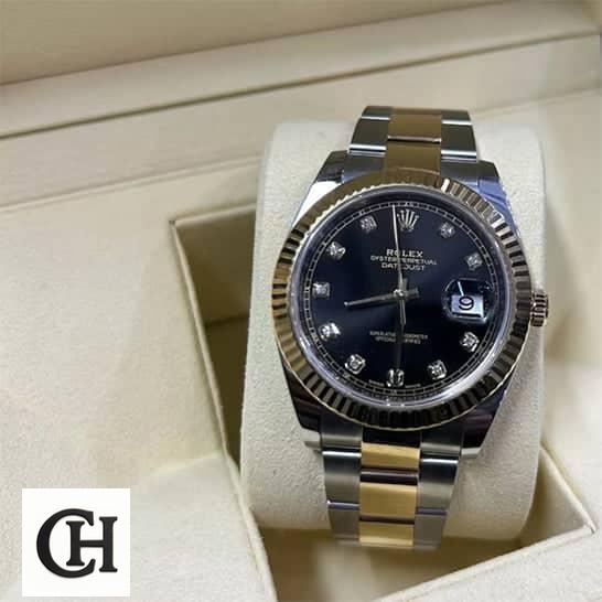 Rolex Datejust 126333-0005 Black Dial Signature rolex 126333 replica1 Rolex Datejust 126333-0005 Black Dial With Diamonds