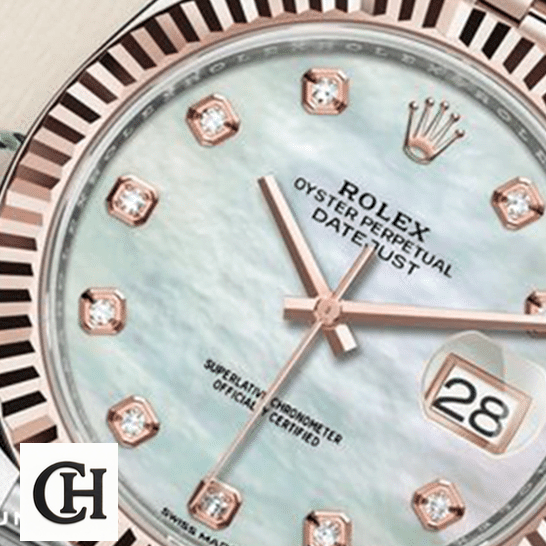 Rolex Datejust 41 126331 Mother Pearl Diamond Dial & Rose Gold Fluted Bezel