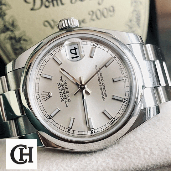 Rolex Datejust 178240 Steel Smooth Bezel Perfect Edition Rolex Datejust 178240 Silver Dial Oyster on the table