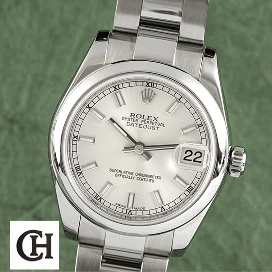 Rolex Datejust 178240 Steel Smooth Bezel Perfect Edition Rolex Datejust 178240 Silver Dial Oyster
