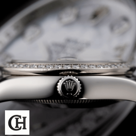 Rolex Datejust White Gold 178384 Crown / Push Button