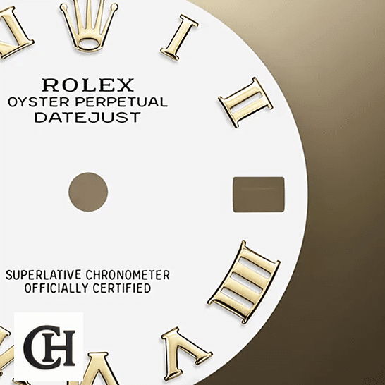 Rolex Datejust 278278 Yellow Gold Fluted Bezel Top Rolex Datejust 278278 White Dial with Gold Romen Numerial
