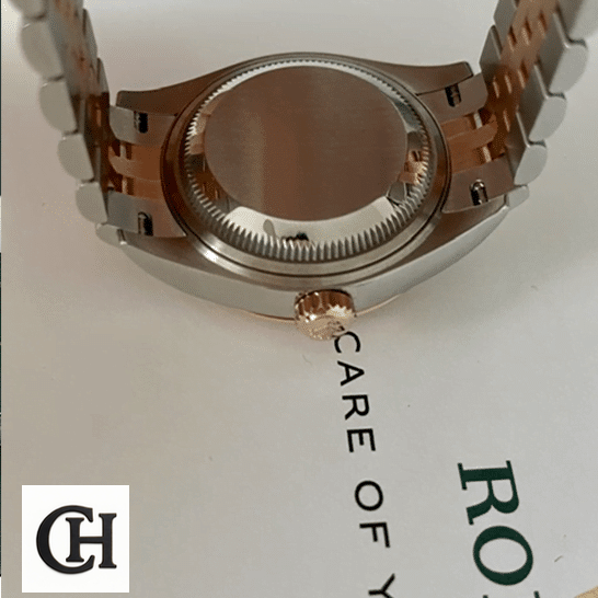 Rolex Datejust Stainless Steel case & Crown Pusher