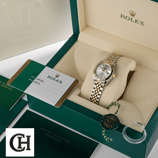 Rolex Lady-Datejust 279173 MOP Diamond Dial Edition Rolex Lady-Datejust 279173-0019 Yellow Gold Jubilee & Guarantee Card in the Rolex Box
