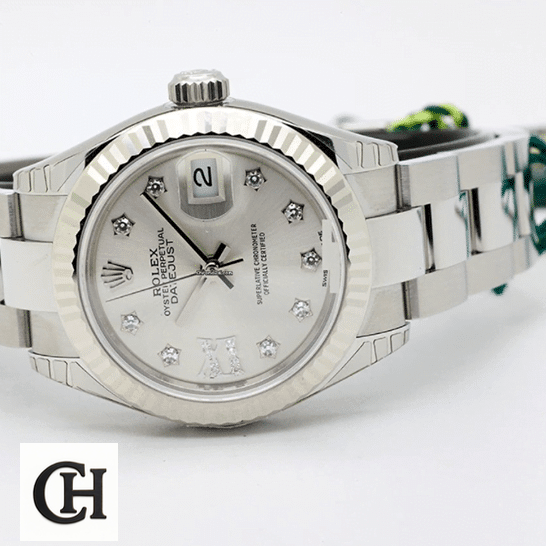 Rolex Lady-Datejust 279174 Silver Dial Jubilee Premium Rolex Lady-Datejust 279174-0021 Fluted Bezel