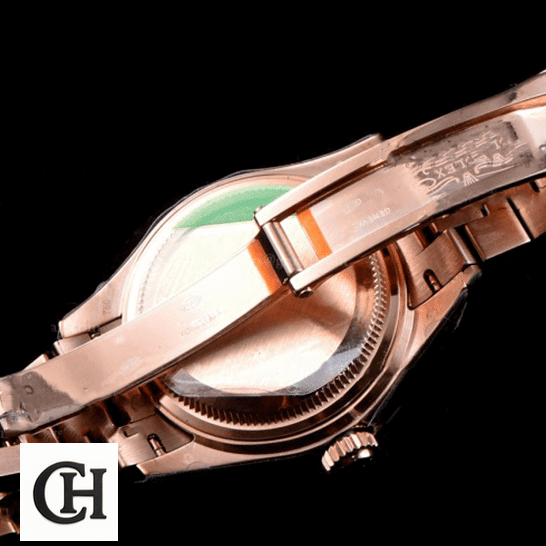 Rolex Lady-Datejust 279175 Everose Gold Authentic Rolex Lady Datejust Rose Gold 279175 Open Fold Clasp