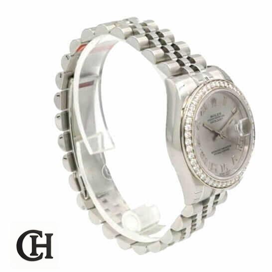 Rolex Datejust 279166 Platinum Diamond Bezel Dial Jubilee