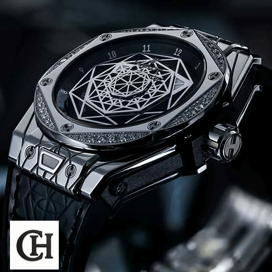 Hublot Big Bang Sang Blue Titanium Pave 415_NX_1112_VR_1704_MXM17