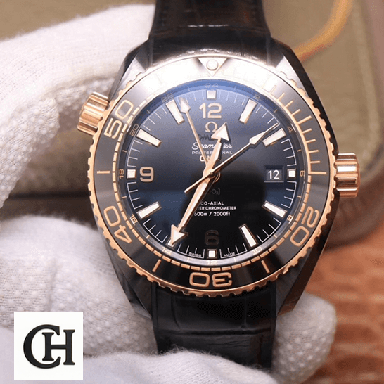 Omega Seamaster Diver Ceramic 215.62.40.20.13.001 Ultra Accurate Omega Seamaster Planet Ocean Ceramic Black Dial on the hand
