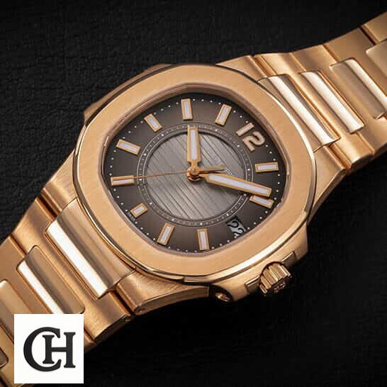 Patek Philippe Nautilus 7011/1R "Rose Gold" Exact Duplicate Quality patek 7011 1r 010 6 Patek Philippe Black Dial Rose Gold Case black background