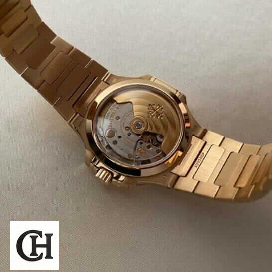 Patek Philippe 7118-1200r-010 Gold Bracelet upside view
