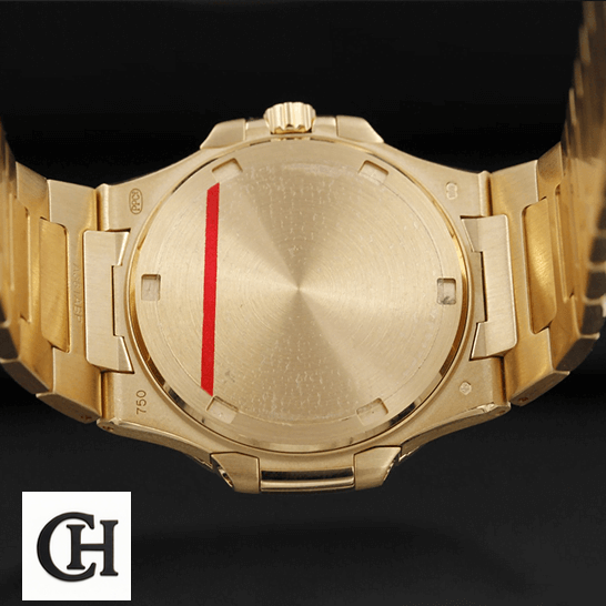 Patek Philippe Nautilus 7010/1R Patek Philippe Nautilus 70101R-012 Rose Gold Case black background