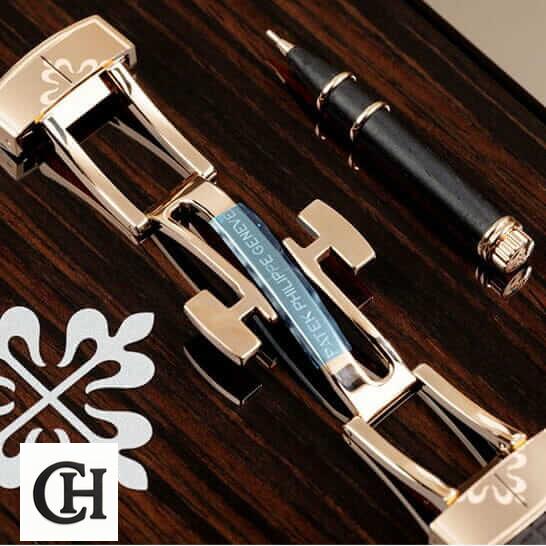 Patek Philippe Travel Time Stainless Steel Clasp opened clasp