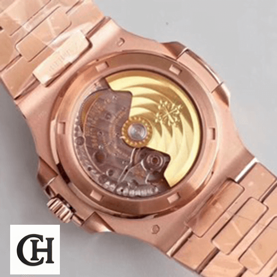 Patek Philippe Nautilus 57111R-001 Rose Gold Case white background