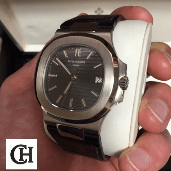 Patek Philippe Nautilus 5711G-001 White Gold Masterpiece patekphilippe nautilus 5711G 001 40mm Patek Philippe Nautilus 5711G-001 Stainless Case in the box