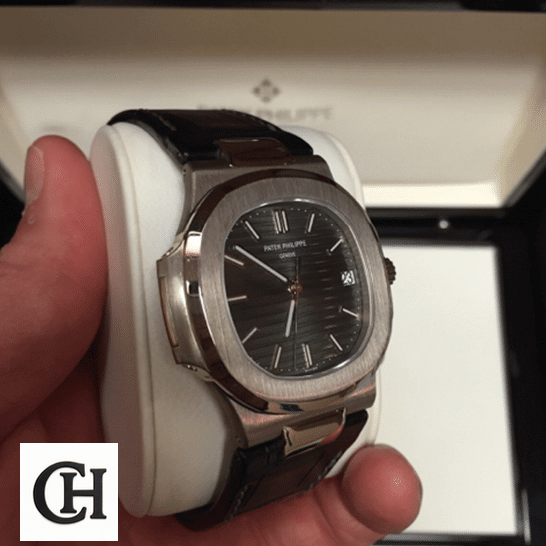 Patek Philippe Nautilus 5711G-001 White Gold Masterpiece patekphilippe nautilus 5711G 001 Patek Philippe Nautilus Leather Black Bracelet 5711G-001 in the box