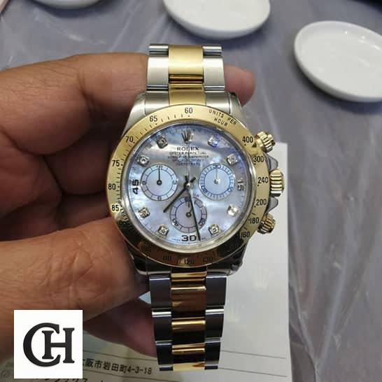 Rolex Daytona Two Tone Bracelet 116523 on the wrist