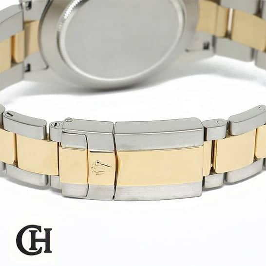 Rolex Daytona Two Tone Bracelet 116523 Fold Clasp on the Rolex logo