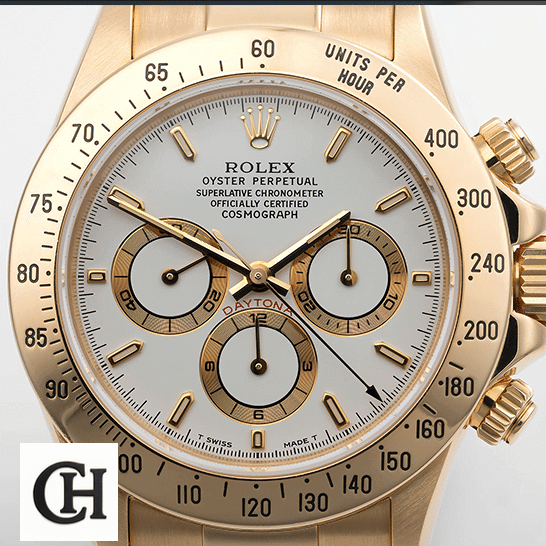 Rolex Daytona Gold Tone White Dial 116523