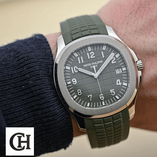 Patek Philippe Aquanaut 5168G "Jumbo" White Gold patek philippe aquanaut hand patek_philippe_aquanaut_hand