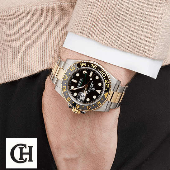 Rolex GMT-Master II 126711CHNR Rolex GMT-Master II 116713 Two Tone Oyster on his arm