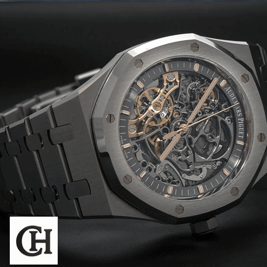 AP Royal Oak "Skeleton" Openworked 15407ST.OO.1220ST.01 Perfect Duplicate Edition Audemars Piget Skeleton Dial Stainless Steel Case side view