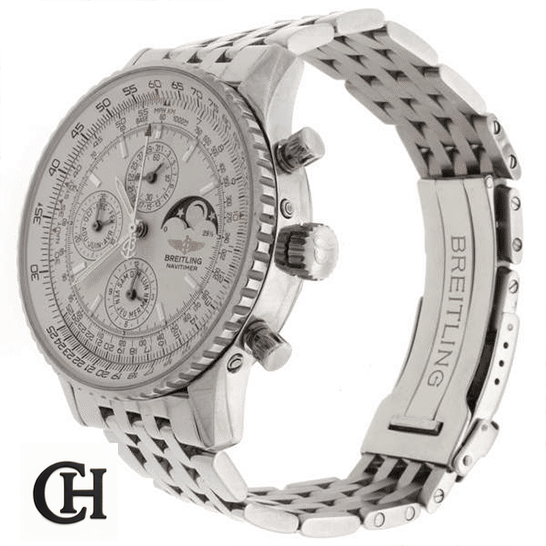 Breitling Navitimer Breitling Navitimer Olympus White Dial white background