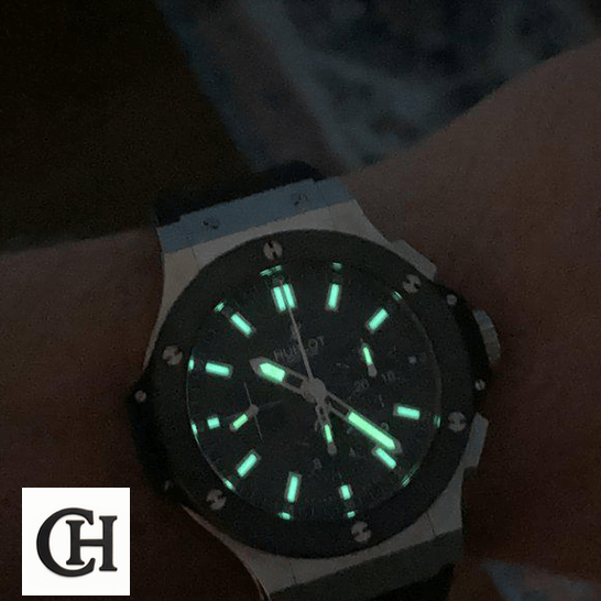Hublot Big Bang Hublot Big Bang Ceramic Black Dial dial phosphor