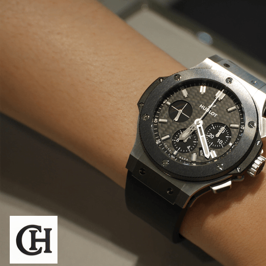 Hublot Big Bang Hublot Big Bang Steel Ceramic Rubber Black Dial on the wrist