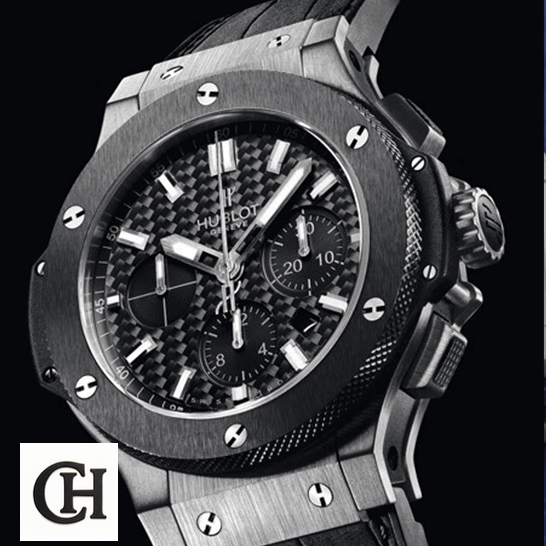 Hublot Big Bang Hublot Big Bang Steel Ceramic Black Dial black background