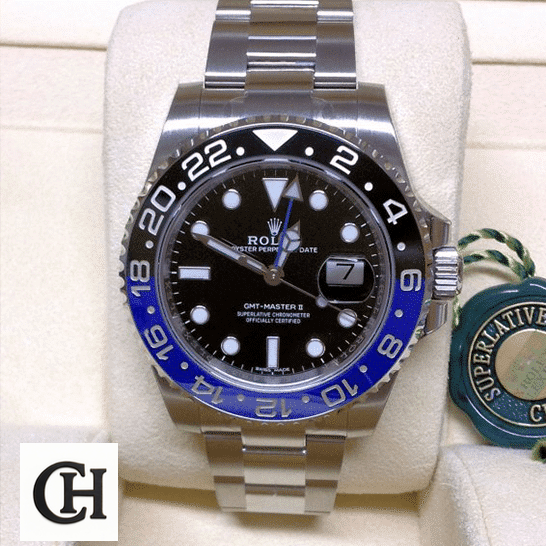 Rolex GMT-Master II 116710BLNR Rolex GMT-Master II Black Dial Batman Bezel 116710BLNR Oyster in the Rolex box