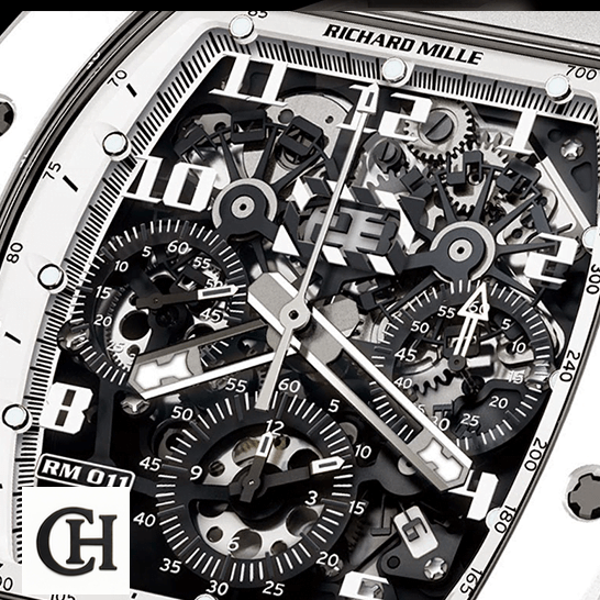 Richard Mille RM 011 Richard Mille RM011 FM Black Dial close analog view