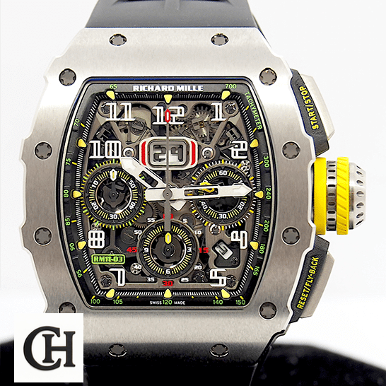 Richard Mille RM01103 Titane Flyback Man white background
