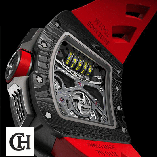 Richard Mille RM 70-01 "Tourbillon" Perfect Edition rm 70 Richard Mille RM70-01 Carbon Black Case upside view