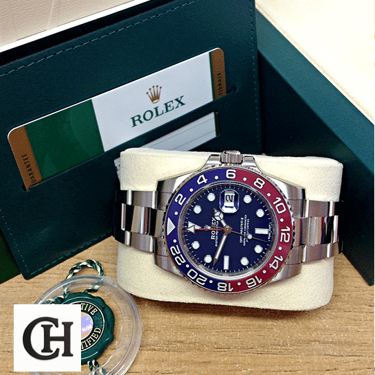 Rolex GMT-Master II 116719BLRO Rolex GMT-Master II Blue Dial & Red/Blue Bezel 116719BLRO & Guarantee Card
