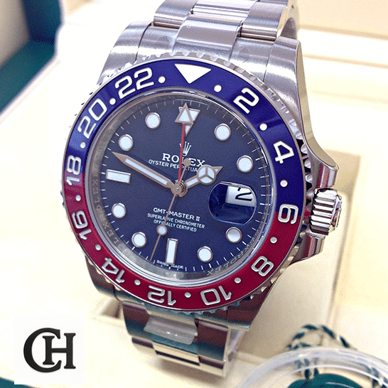 Rolex GMT-Master II 116719BLRO Rolex GMT-Master II 116719BLRO Oyster Silver Crown Pusher