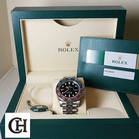 Rolex GMT-Master II "Pepsi" Jubilee 116520 rolex gmt Rolex Gmt Master Pepsi 116719BLRO ın the Rolex Box & Guarantee Card