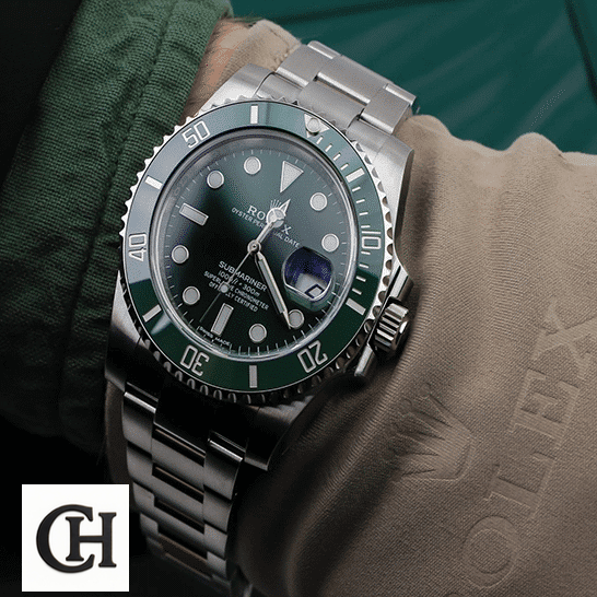 Rolex Submariner Date 116610LV Rolex Submariner Hulk 116610LV S.Steel Oyster Bracelet Green Dial