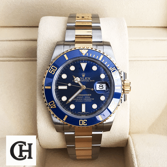Rolex Submariner Date 16613 "Bluesy" Edition Rolex Submariner Date Two Tone Blue Dial 16613