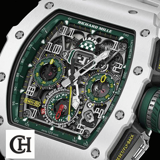 Richard Mille RM1103 Green Dial White Bezel
