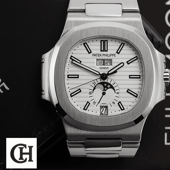 Patek Philippe Nautilus White Dial 5726 front view