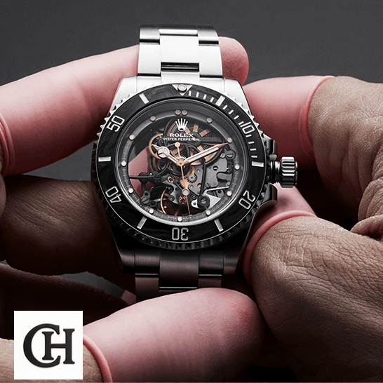 Rolex Submariner 114200 "Skeleton" Perfect rolex oyster perpetual skeleton dial steel 114200 front hand Rolex 114200 Skeleton Dial on the hand