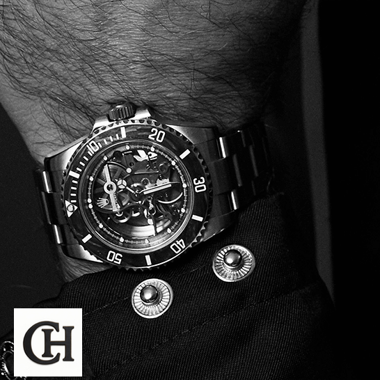 Rolex Submariner 114200 "Skeleton" Perfect Rolex Oyster Perpetual Skeleton on a man's wrist