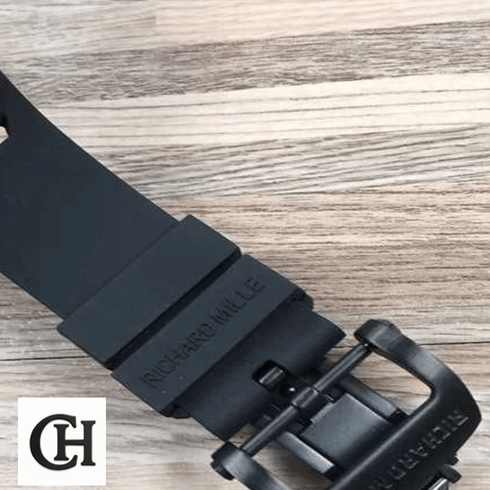 Richard Mille RM11-03 Black Rubber Bracelet steel clasp