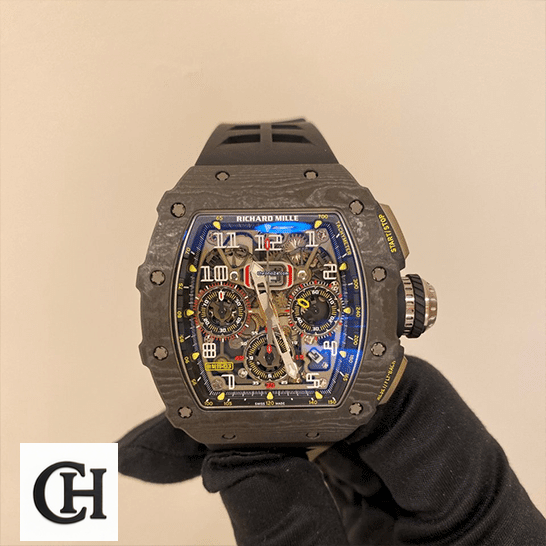 Richard Mille RM11-03 Automatic Winding Black white background