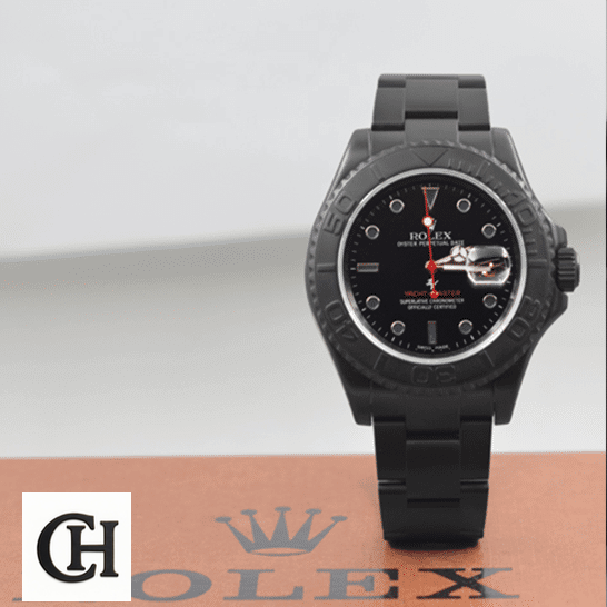 Rolex Yacht Master 11662 on the rolex stand
