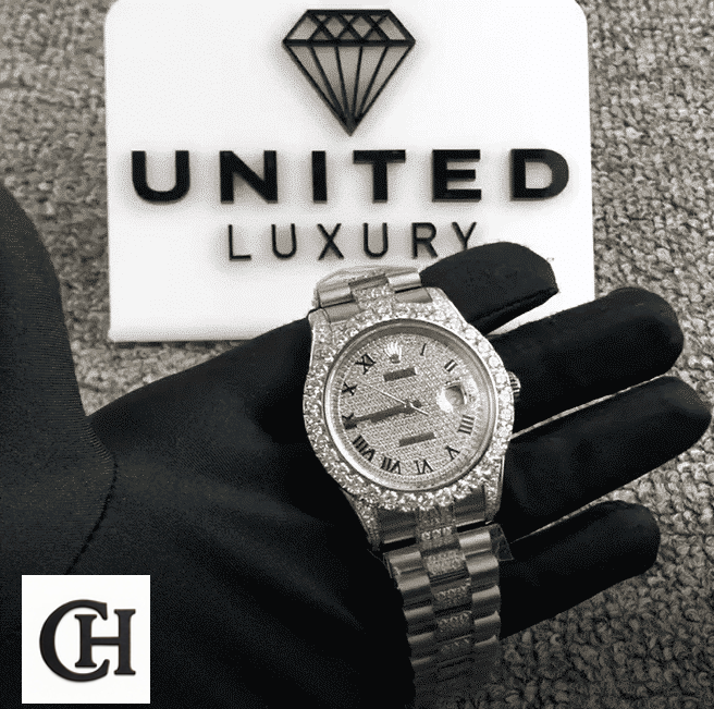 Rolex Datejust 116623 Rolex datejust 41 diamond bezel on the hand