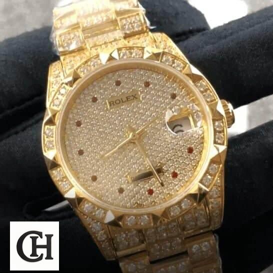 Rolex Cosmograph Daytona 116508 Rolex Datejust 116624 Gold Full Diamond