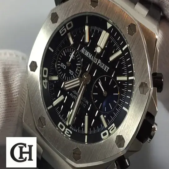 Audemars Piguet Royal Oak Offshore Diver 15710ST "Black Dial" Authentic Super audemars_piguet_royal_oak_offshore_diver_black_dial_15710ST.OO_.A002CA.01_case_unitedluxurynet