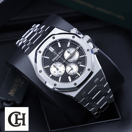 Audemars Piguet Royal Oak Chronograph 26331ST Audemars Piguet 26331ST.OO_.1220ST.02 Black Dial in the black box